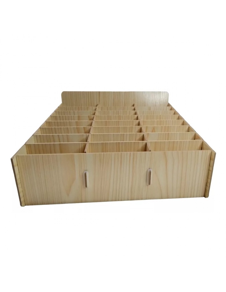 Organizador De Equipos 24 Madera Ec19059 Ifx