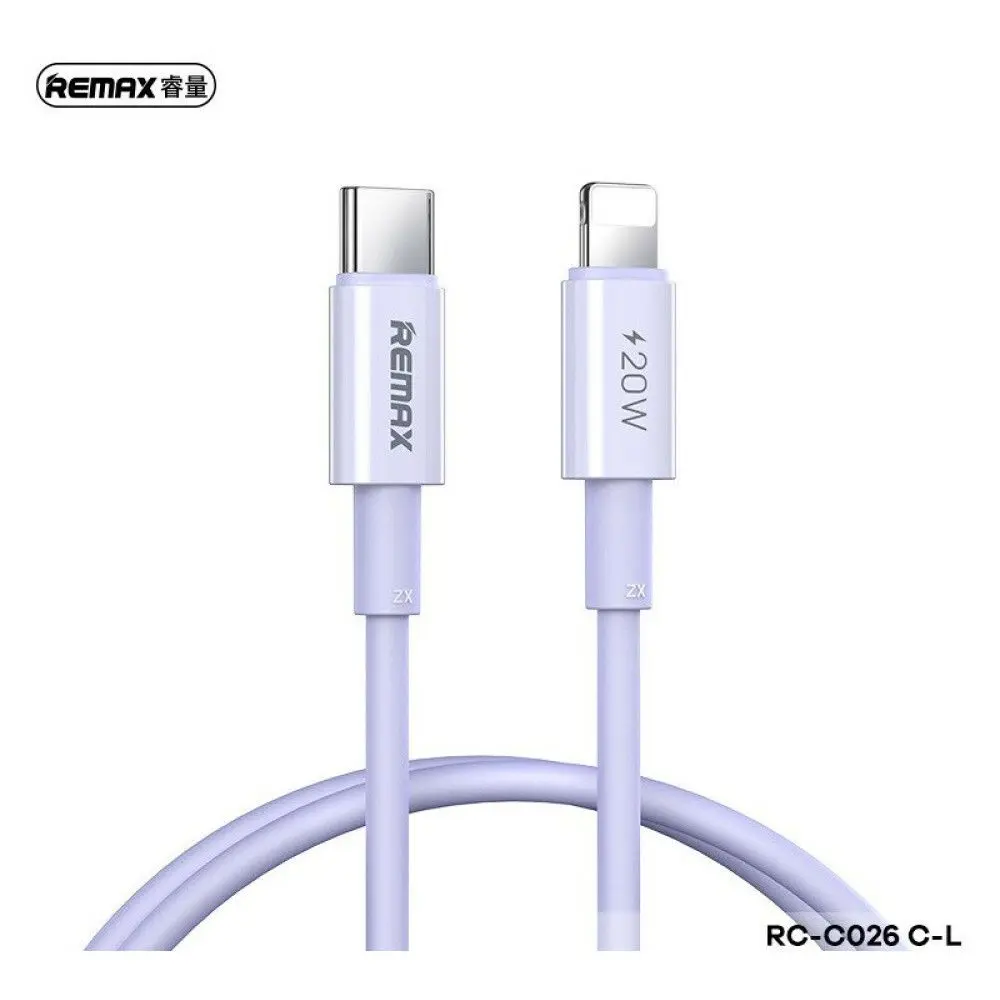 Cable Tipo C A Lightning Remax - Rc-C026- Blanco