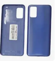 TAPA Samsung A03S azul + tapa intermedia con lente