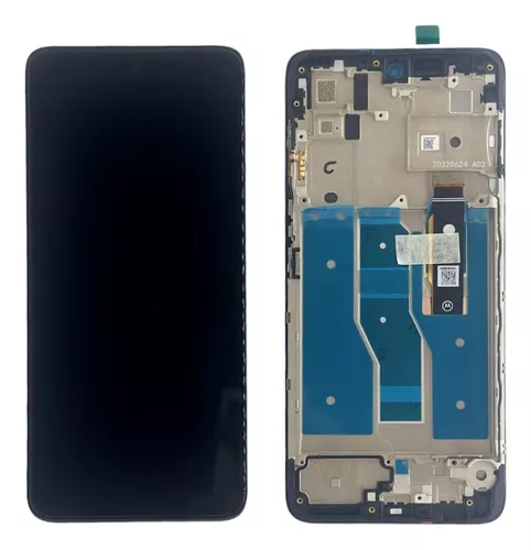 MODULO MOTOROLA MOTO G72 XT2255 DESARME CLASE A CON MARCO - NEGRO ORIGINAL