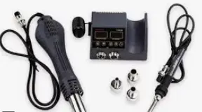 Mini Estacion de soldado digital 2 en 1