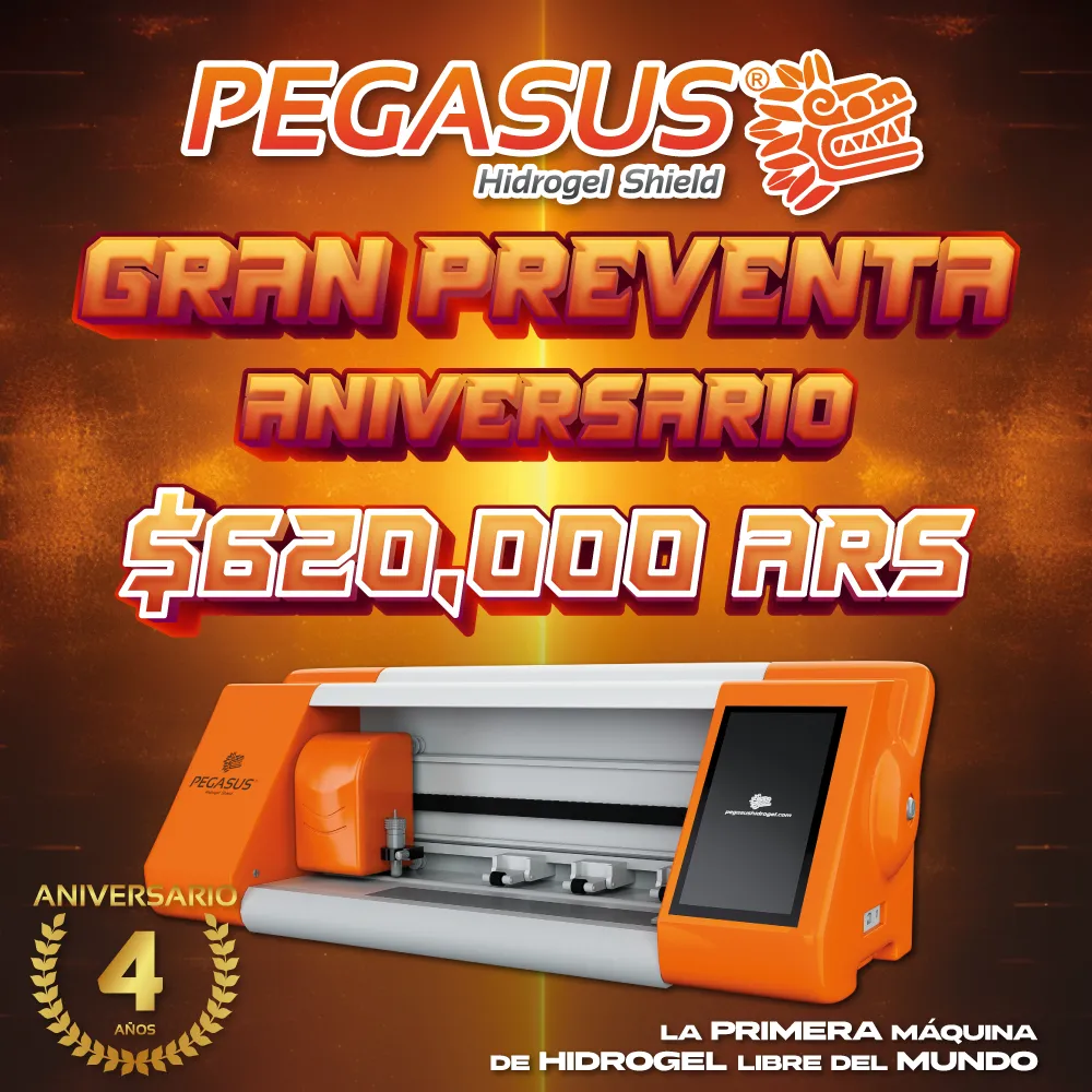 Preventa Maquina de hidrogel Pegasus - Libre!! Incluye 100 Laminas 