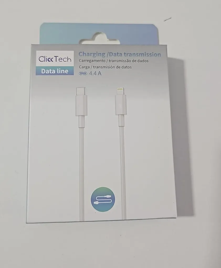 Cable Clicktech 4.4 Tipo C A Ip (1M Blanco)