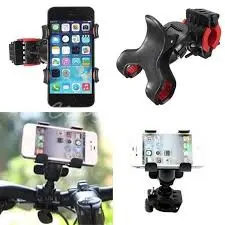 SOPORTE PARA CELULAR UNIVERSAL NEGRO PARA BICI/MOTO okk