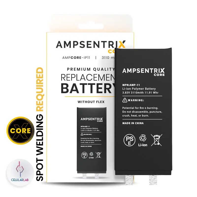 Bateria Iphone 11 AMPSENTRIX CON FLEX