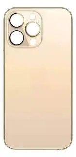 Tapa Trasera Iphone 13 Pro – Big Hole Dorado Gold