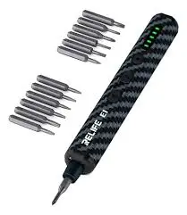 DESTORNILLADOR ELECTRICO Carbon fiber RELIFE E1 12 puntas