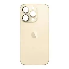 Tapa Trasera Iphone 14 Pro Dorado – Big Hole