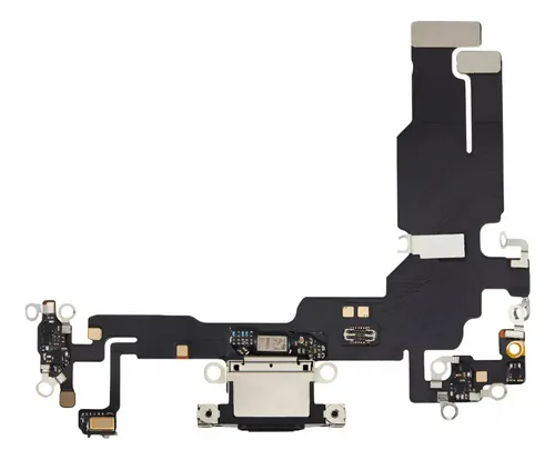 Flex De Carga Usb Para iPhone 15 negro
