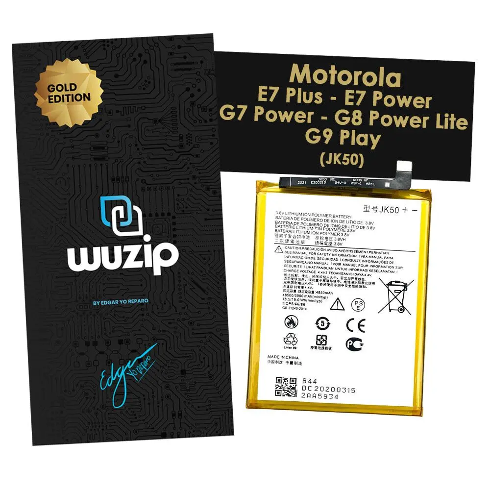 Bateria Motorola E7 Plus / E7 Power / G7 Power / G8 Power Lite / G9 Play g20 g30 –  Gold Edition jk50