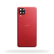 Tapa Para Samsung A12 (Con Lente De Camara)Rojo
