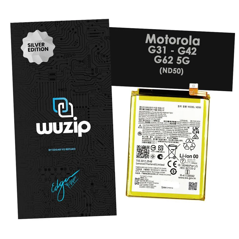 Bateria Motorola G42 / G62 5G ND50 – Silver Edition