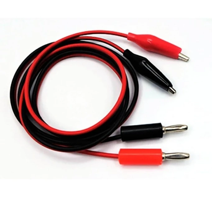 Cable caiman a banana para fuente o multimetro o tester ELREPA okK