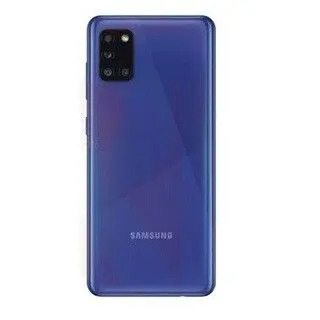 TAPA SAMSUNG A31 AZUL TORNASOLADO  OK
