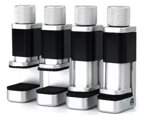 Set 4 Prensas Aluminio Sujetadores De Pantallas Rl-008A