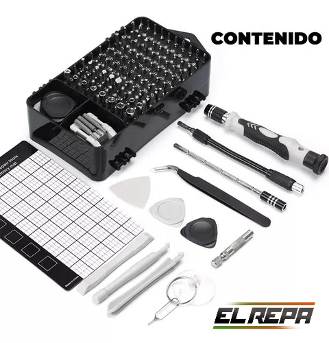 KIT set Destornilladores 122 PIEZAS en 1 GTOOLS LIZ