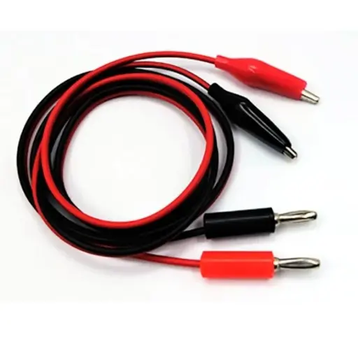 Cable caiman a banana para fuente o multimetro o tester ELREPA okK