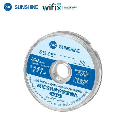 HILO SEPARADOR LCD Curvo de tungsteno 0,03mm - SS-051 LIZ